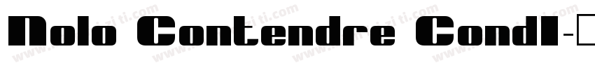 Nolo Contendre CondI字体转换
